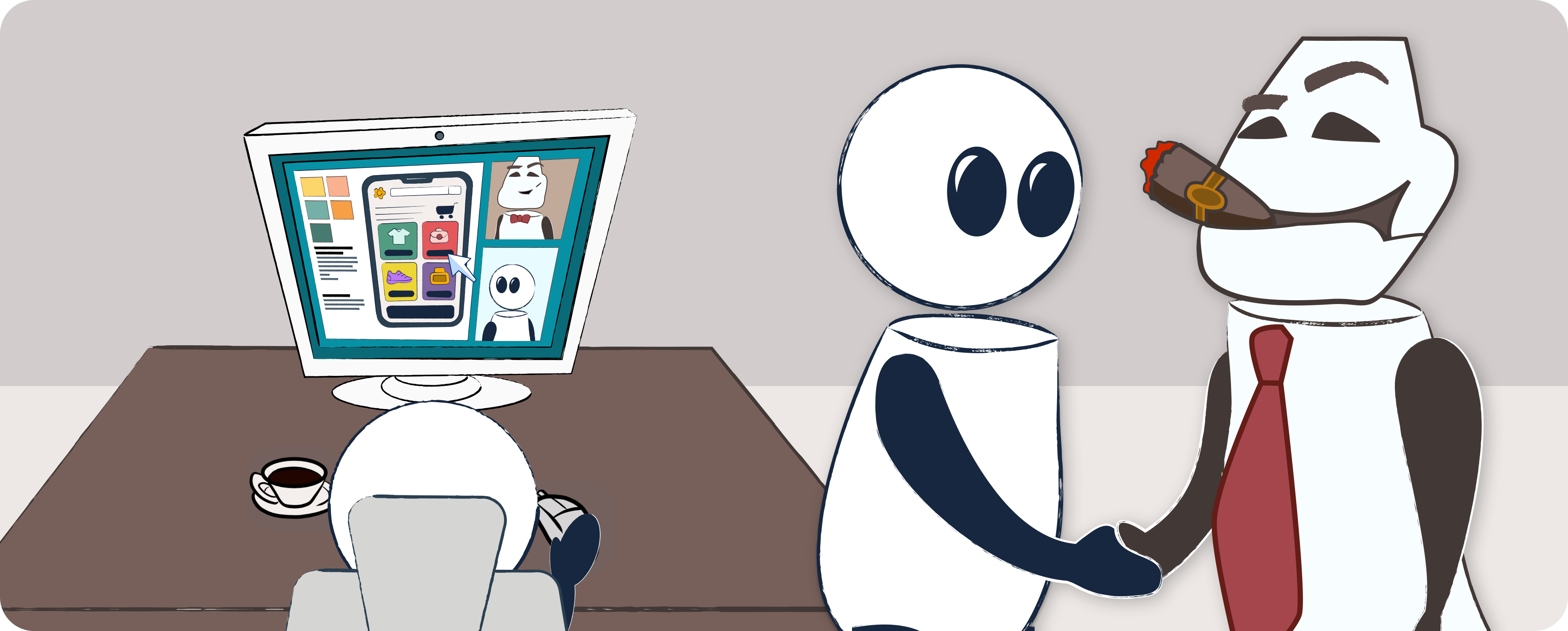 Conversamos con un café